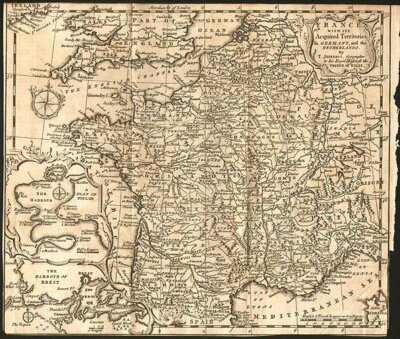 France with Its Acquired Territories in Gemany and the Netherlands by T Jeffreys