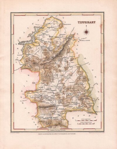 Tipperary  -  Lewis Atlas comprising the Counties of Ireland