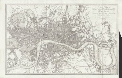 A New Map of London, Westminster, Southwark and their Suburbs..... Sholto Reuben Percy. 