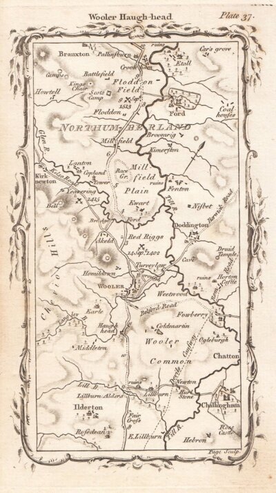 M.J Armstrong  - From Wooler, the Kelso Road to Edinburgh. 