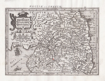 Northumbr. Cumberladia Dunelm. Episcop - Gerard Mercator. 