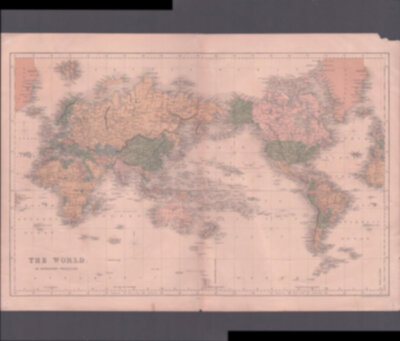 The World on Mercator's Projection.