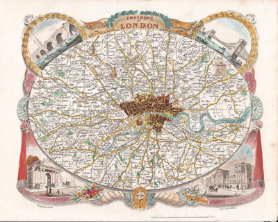 Thomas Moule  -  Environs of London