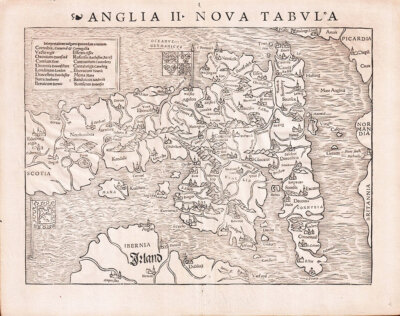 Anglia II Nova Tabula - Sebastian Mnster