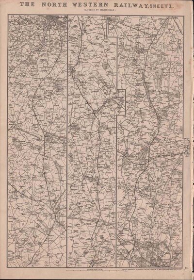 The North Western Railway Sheet 1 London to Birmingham