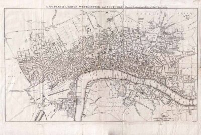 A New Plan of London Westminster and Southwark