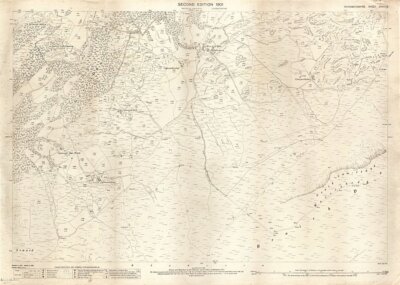 Ordnance Survey Map - Dolgelley.  Second Edition 1901.