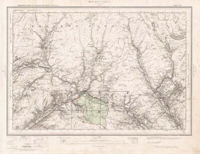 Ordnance Survey of England and Wales  Third Edition  Merthyr Tydfil Brecon