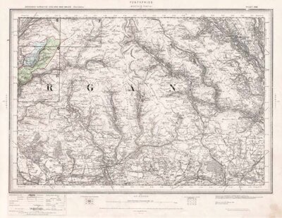 Ordnance Survey of England and Wales Third Edition  Pontypridd Merthyr Tydvil
