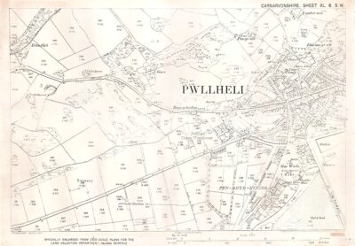Pwllheli - Ordnance Survey Map 1912.
