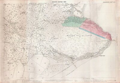 Mynydd Tir y Cwmwd - Ordnance Survey Map. 1900.