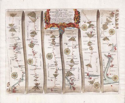 The Road from Exeter to Barnstable & Thence to Ilfracombe co Devon