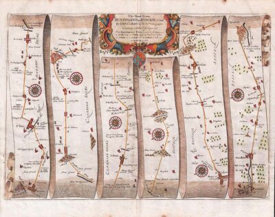 The Road from Huntingdon to Ipswich  co: Suffe 