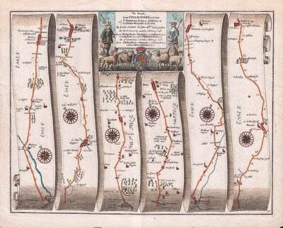 The Roads from Chelmsford in Essex to St Edmonds-Bury in Suffolk and Saffron-Waldon in Essex