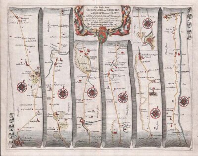 The Road from Shrewsbury to Chester to Holywell Com Flint