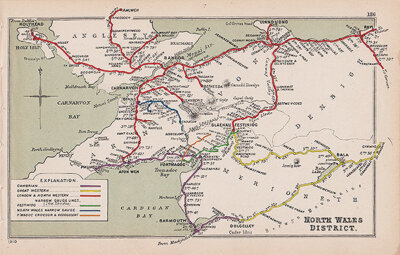 Pre Grouping railway junction around North Wales District