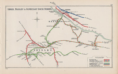 Pre Grouping railway junction around Ibrox Paisley & Rothesay Dock Yoker