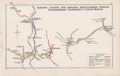 Pre Grouping railway junction around Bargoed Cymmer Deri Hengoed Maesycmmer Penallta Pontllanfraith Treherbert & Ystrad Mynach
