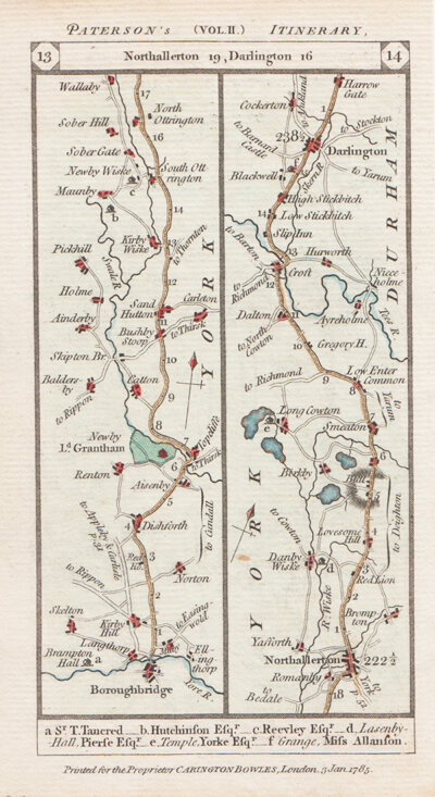 The Road from Boroughbridge to Northallerton to Darlington