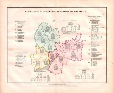 Parish Register Abstract 1831 - Counties of Gloucester, Hereford   and Monmouth.