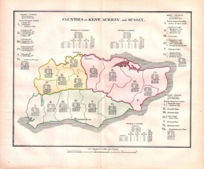 Parish Register Abstract 1831 - Counties of Kent, Surrey and Sussex. 