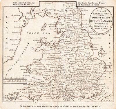 A New and General View of the Direct Roads of England and Wales 