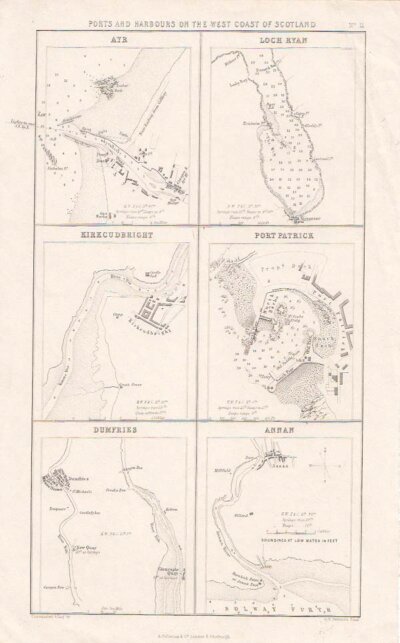 Ports and Harbours on the West Coast of Scotland No11 Ayr Loch Ryan Kirkcudbright  Port Patrice Dumfries Annan  