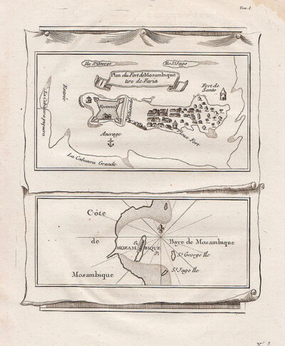 Plan du Fort de Mozambique tire de Faria 