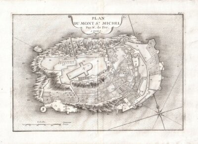 Plan du Mont St. Michel.