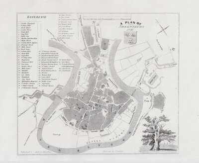 A Plan of Shrewsbury 1830.