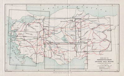 Index Map to Professor W M Ramsay's Ancient Asia Minor..... 
