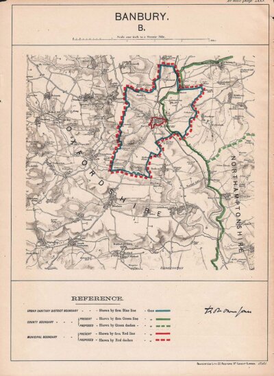 Robert Owen Jones  -  Town Plan Banbury  B