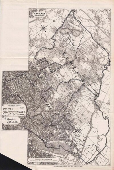 Hackney  -  Divisions of New Borough