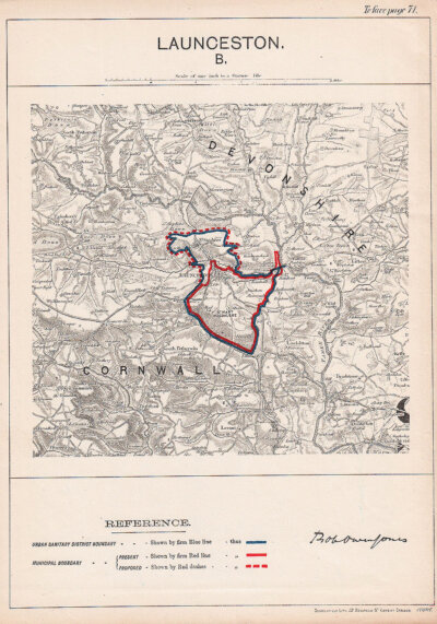Robert Owen Jones  -  Town Plan Launceston  B