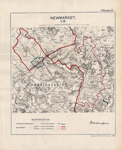 Robert  Owen Jones  -  Town Plan Newmarket LB