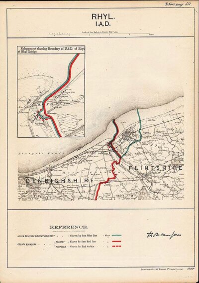 Robert Owen Jones  -  Town Plan Rhyl  IAD