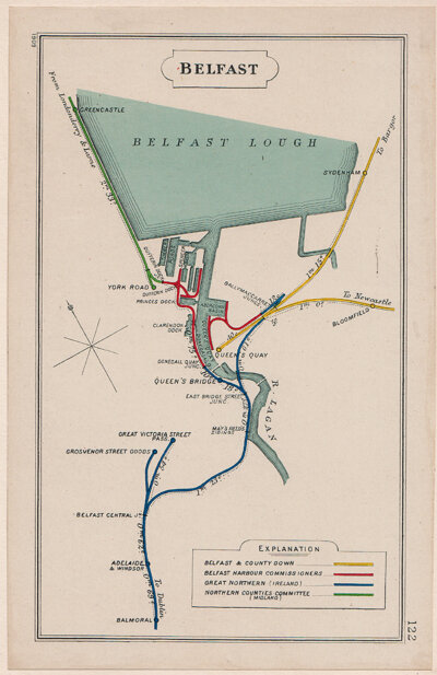 Pre Grouping railway junction around Belfast