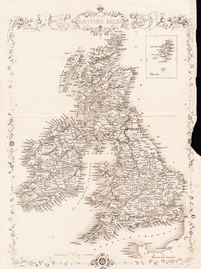 The British Isles - J Rapkin 