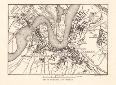 Map of Rochester and Chatham.