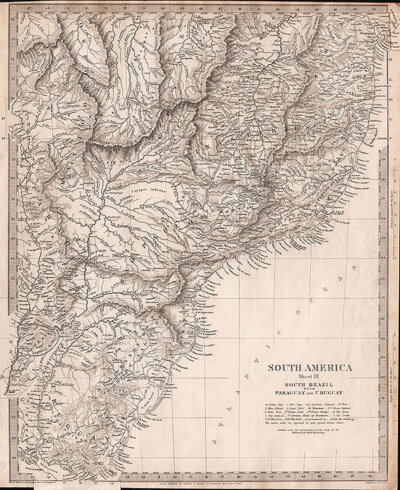 South America  Sheet III  South Brazil with Paraguay and Uruguay  SDUK