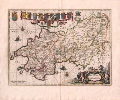 Schenk and Valk - Penbrochia Comitatus et Comitatus Caermardinum
