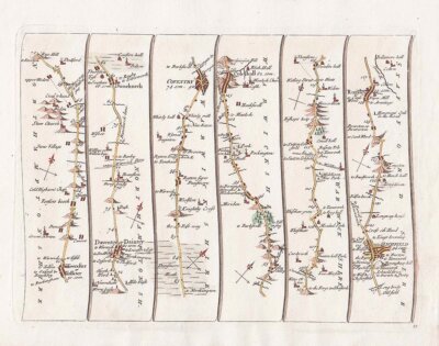 John Senex - The Road from London to Holyhead