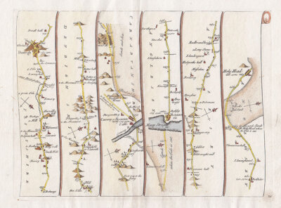 John Senex - The Road from London to Holyhead.