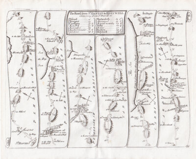 John Senex - The Road from  St. David's to Holywell.