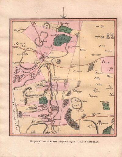 The part of Lincolnshire comprehending the Soke of Grantham