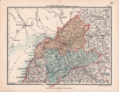 Edward Stanford Cumberland Eskdale and Penrith