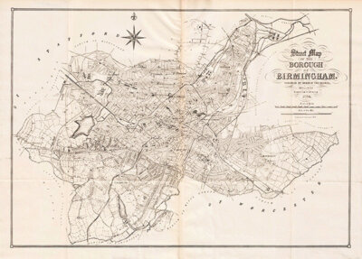 Street Map of the Borough of Birmingham
