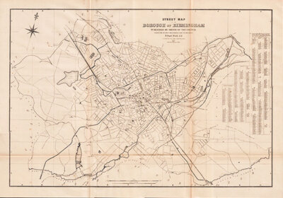 Street Map of the Borough of Birmingham