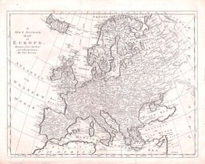 A New and Accurate Map Of Europe Drawn from the best Authorities By Tho. Bowen.,