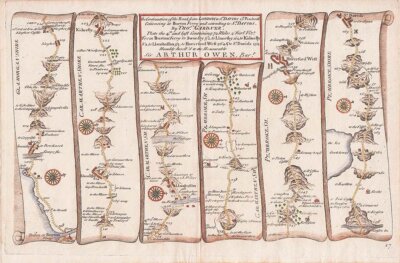 Thomas Gardner - The Continuation of the Road from London to St David's 